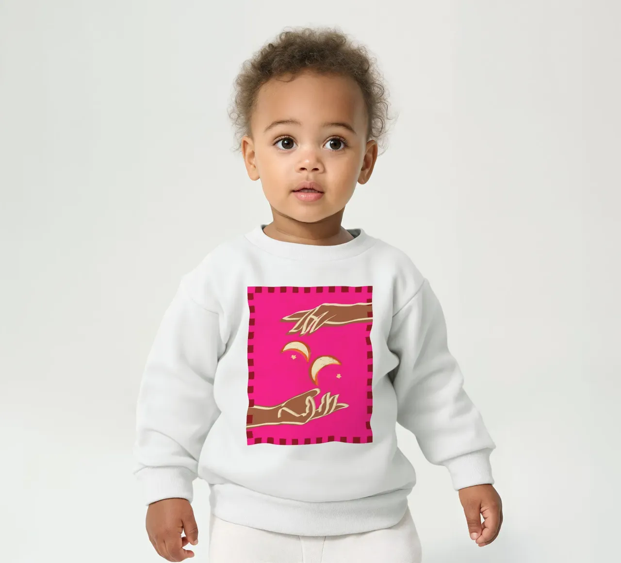 Scambio celeste - Un paio di lune felpa neonato da 83oranges