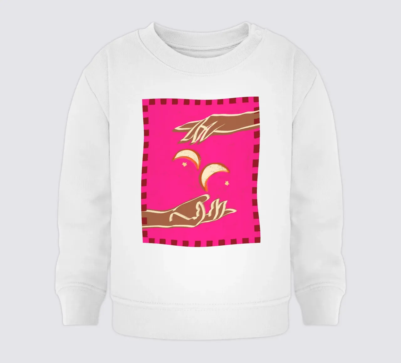 Scambio celeste - Un paio di lune felpa neonato da 83oranges