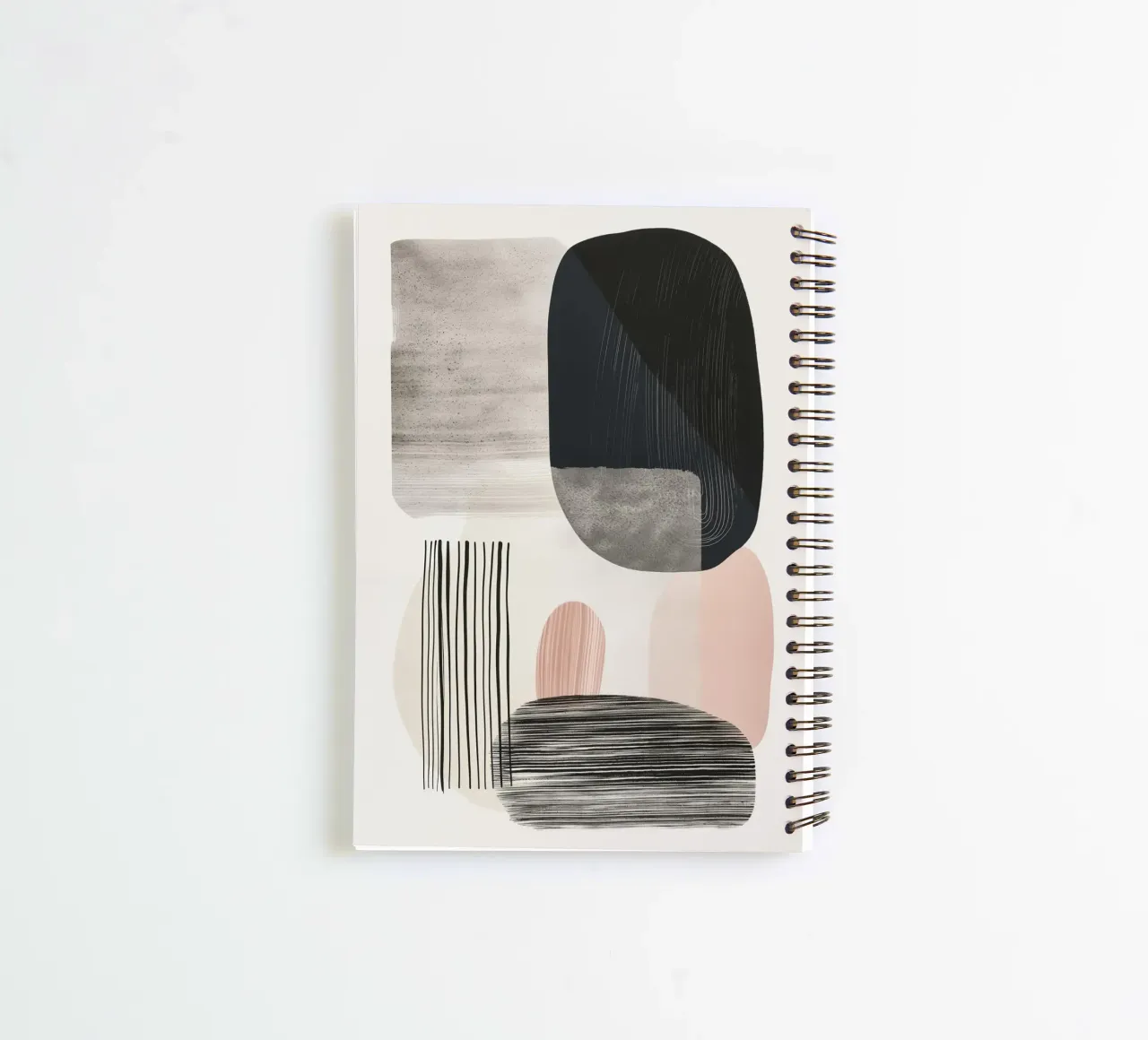 Scandinavian abstract spiral notebook by Imagine