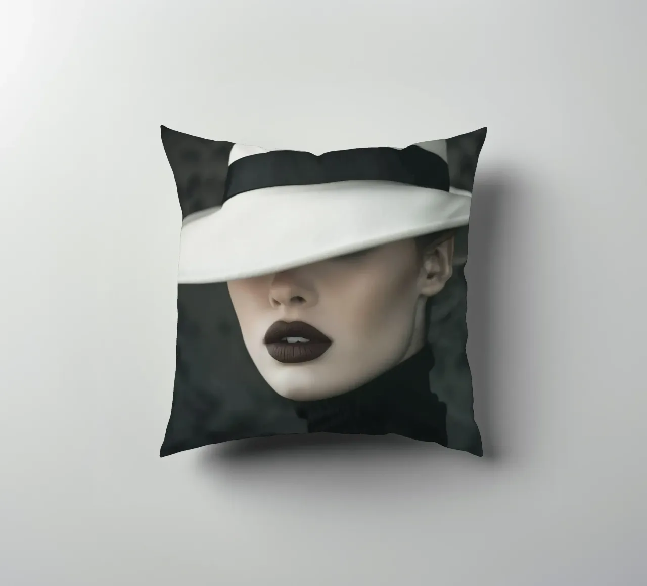 Donna con cappello cuscino da Imagine