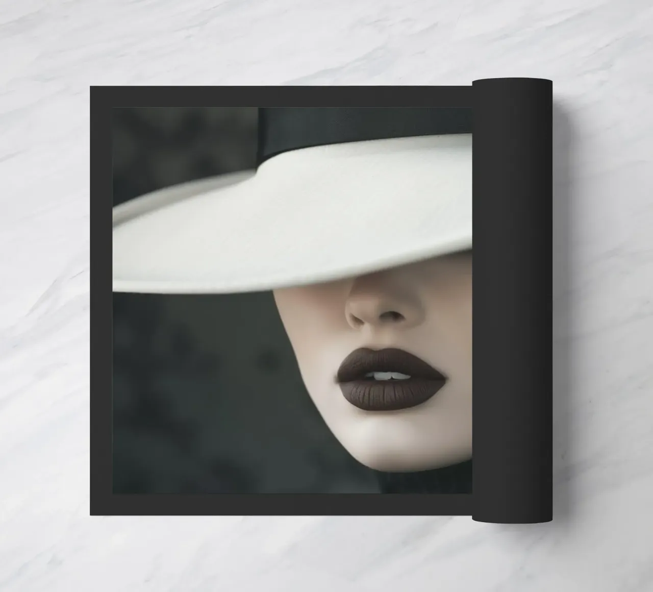 Donna con cappello zerbino da Imagine