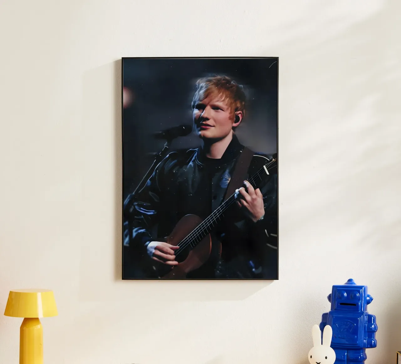 Ed Sheeran Forex-Platte von Low poly art