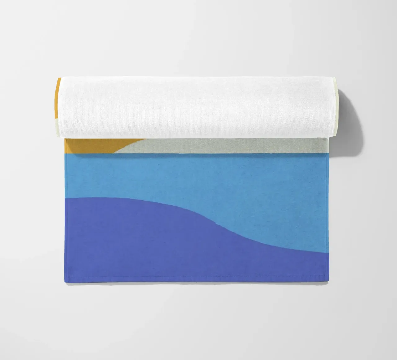 Sunny Island - Oro blu telo mare da MoonlightPrint