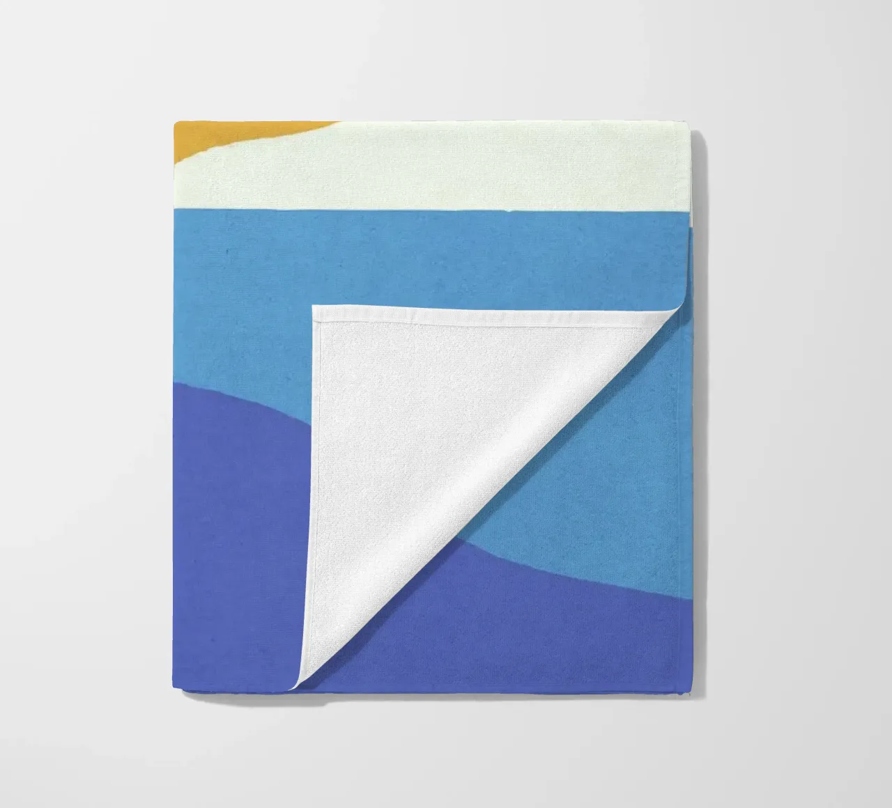 Sunny Island - Oro blu telo mare da MoonlightPrint