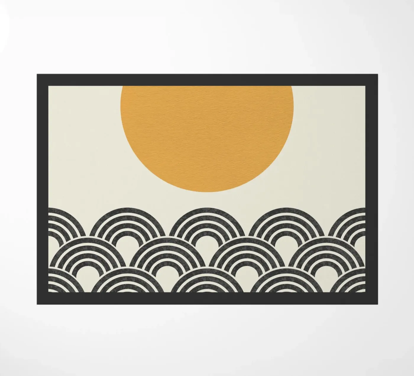 Sun Wave Pattern - Oriental doormat by MoonlightPrint