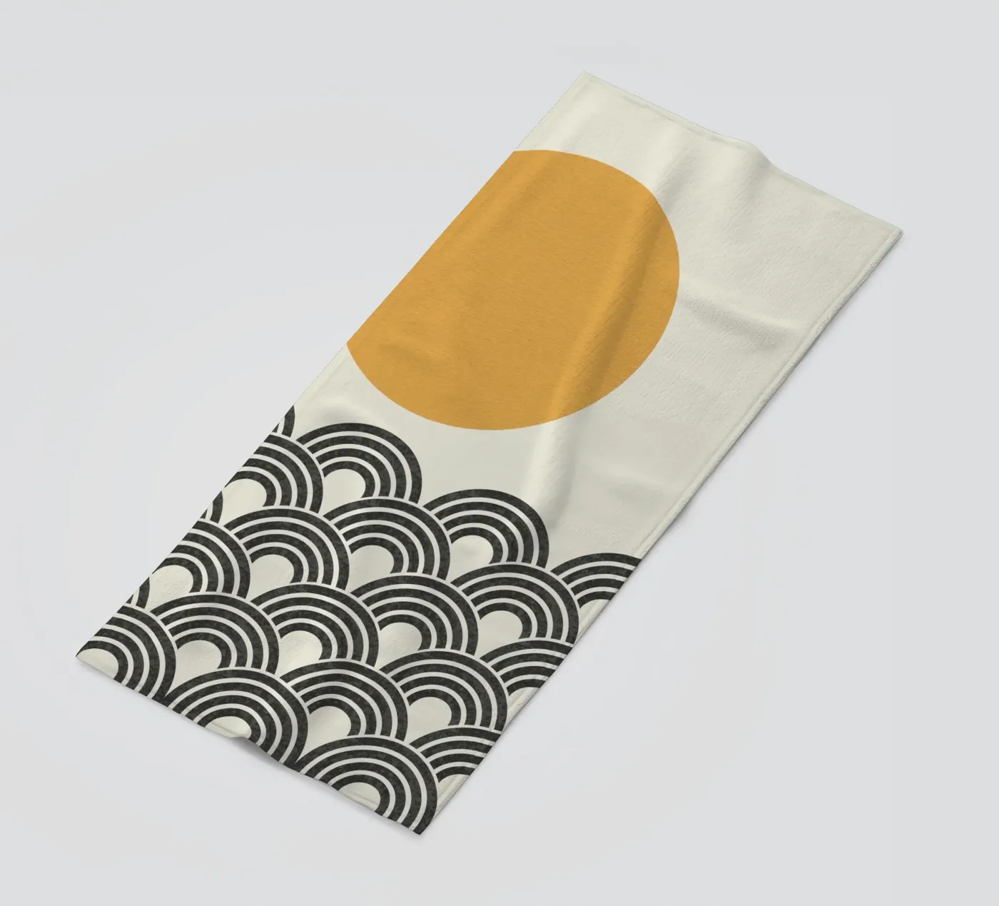 Sun Wave Pattern - Oriental telo mare da MoonlightPrint