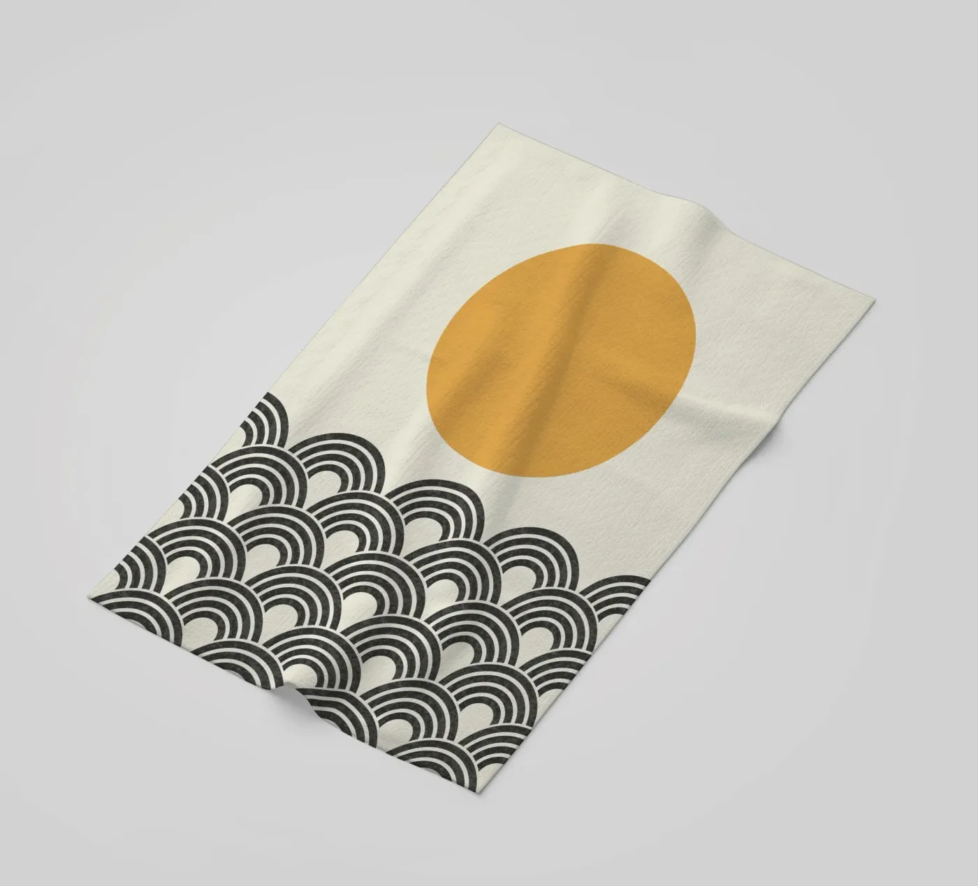 Sun Wave Pattern - Oriental telo mare da MoonlightPrint