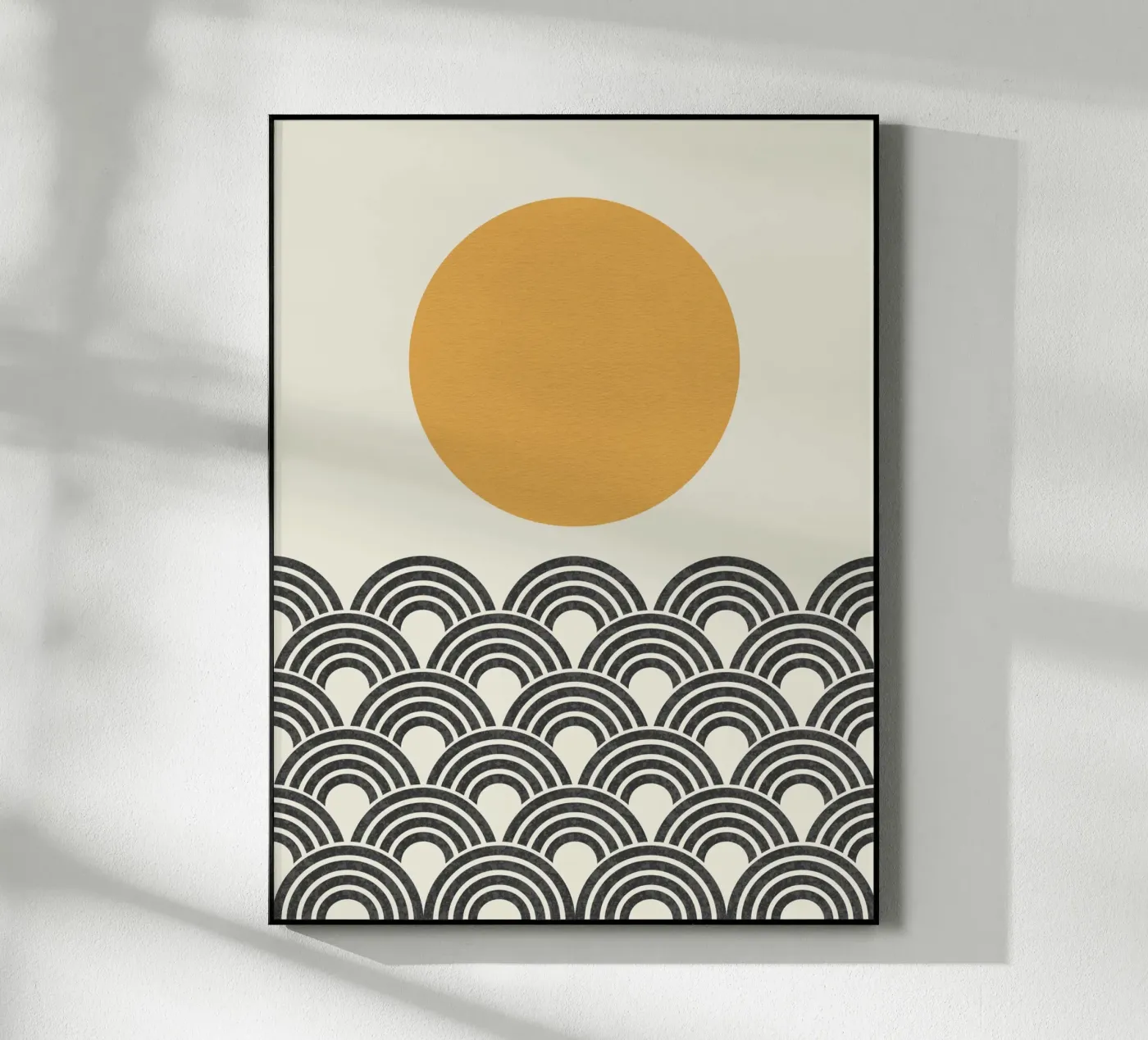 Sun Wave Pattern - Oriental Acryl-Glas von MoonlightPrint