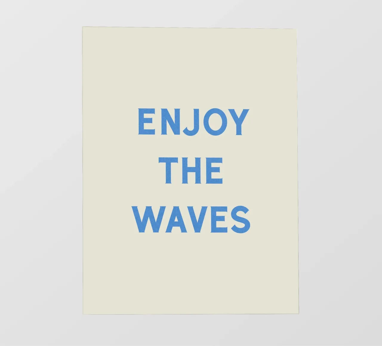 Enjoy The Waves - Typography pvc cover by MoonlightPrint