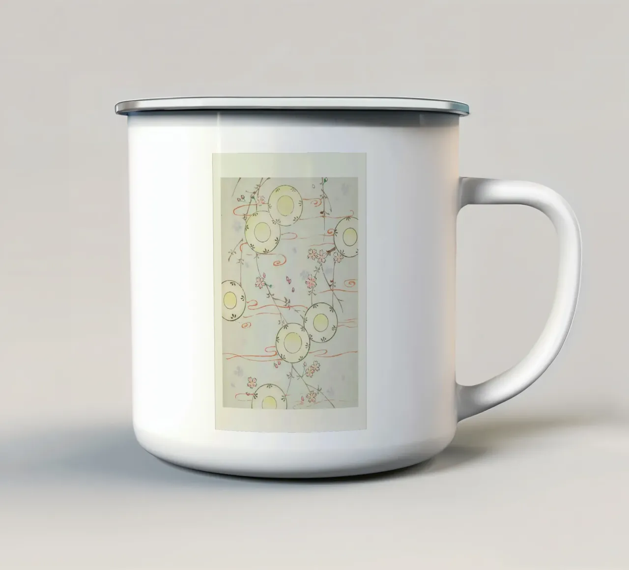 Shin-Bijutsukai - Floral Flow tazza in smalto da Vintage by JUNIQE