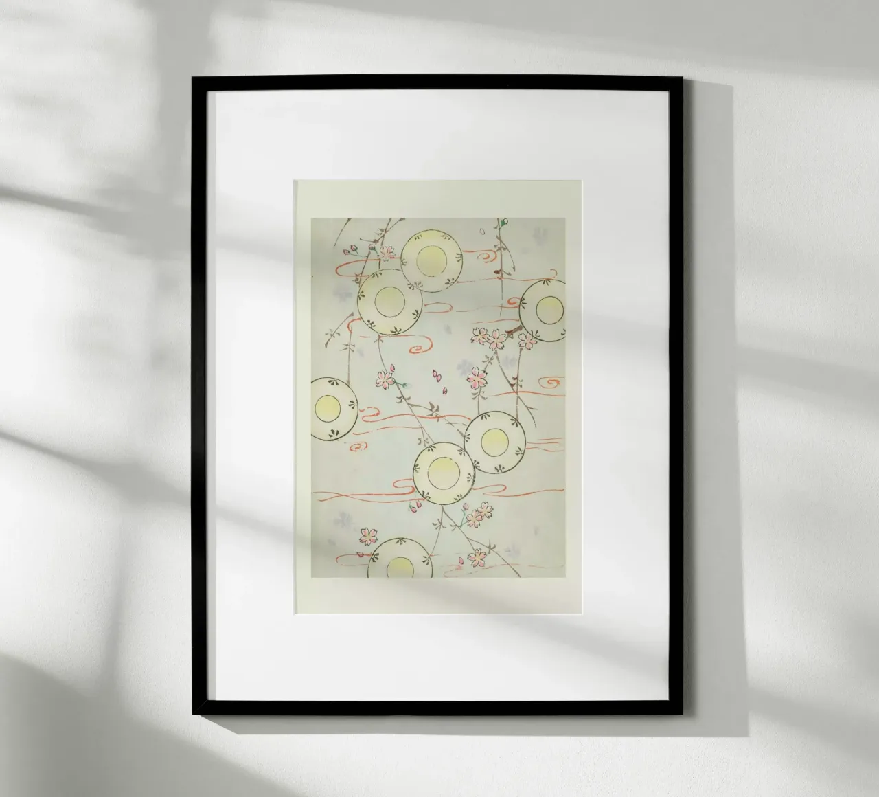 Shin-Bijutsukai - Floral Flow poster con telaio in plastica da Vintage by JUNIQE