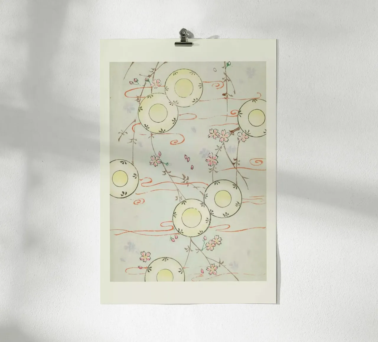 Shin-Bijutsukai - Floral Flow poster con telaio in plastica da Vintage by JUNIQE