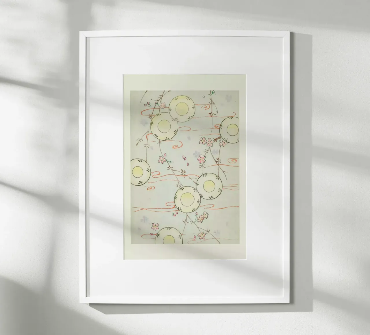 Shin-Bijutsukai - Floral Flow poster con telaio in plastica da Vintage by JUNIQE