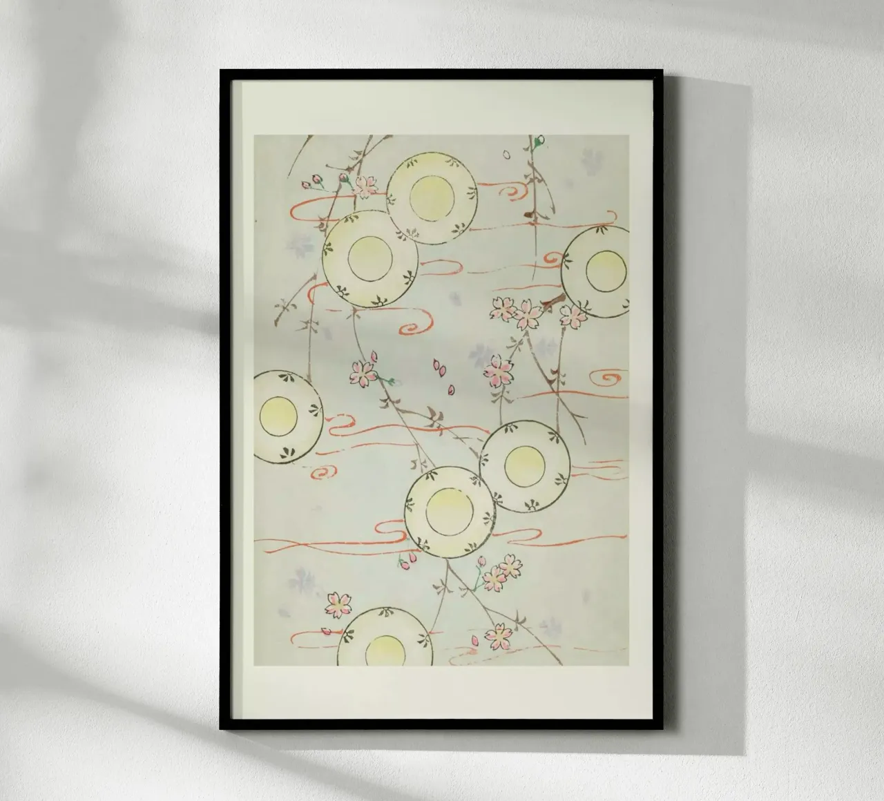 Shin-Bijutsukai - Floral Flow poster con telaio in plastica da Vintage by JUNIQE
