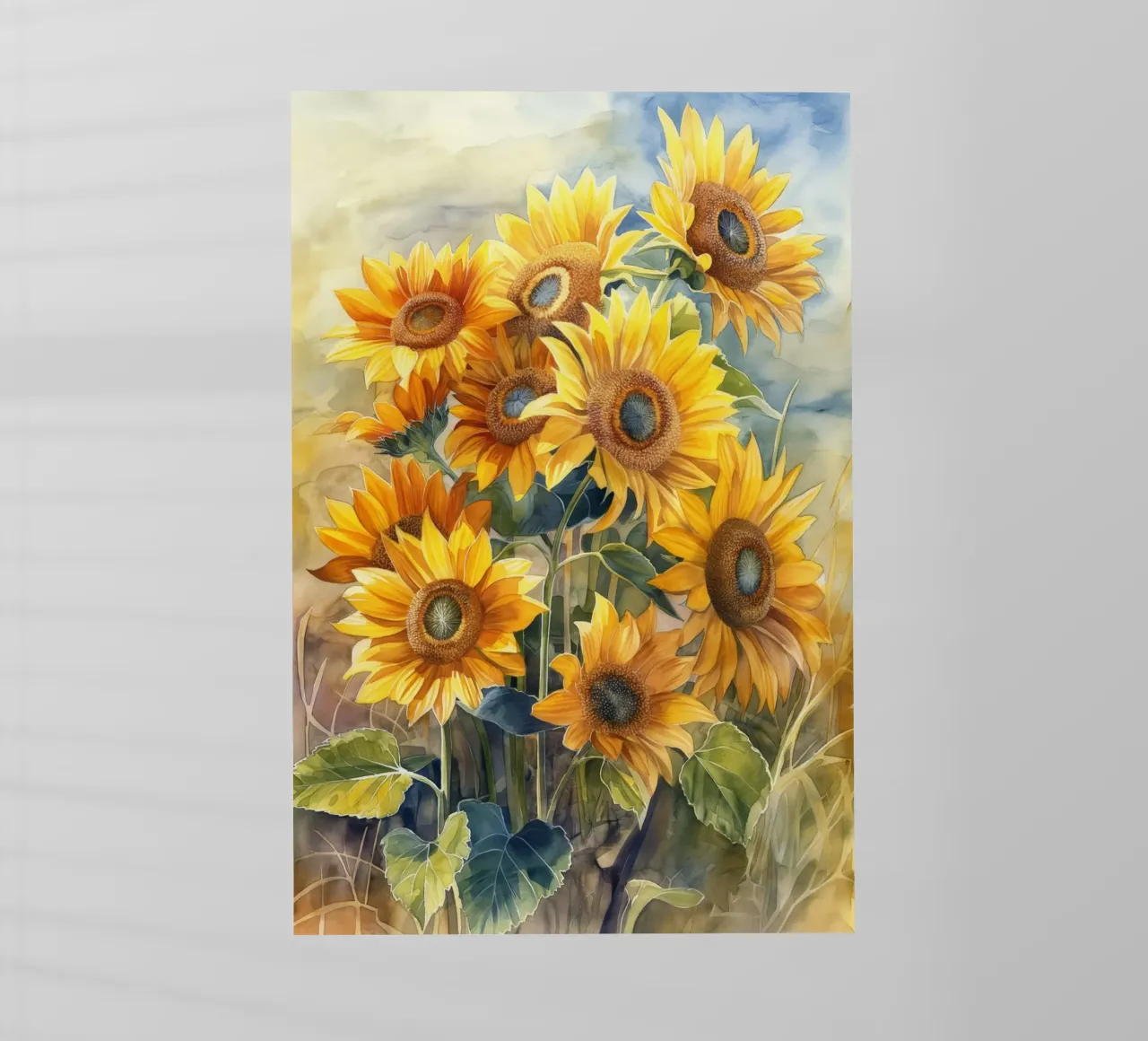 Girasoli pellicola backlit da Imagine