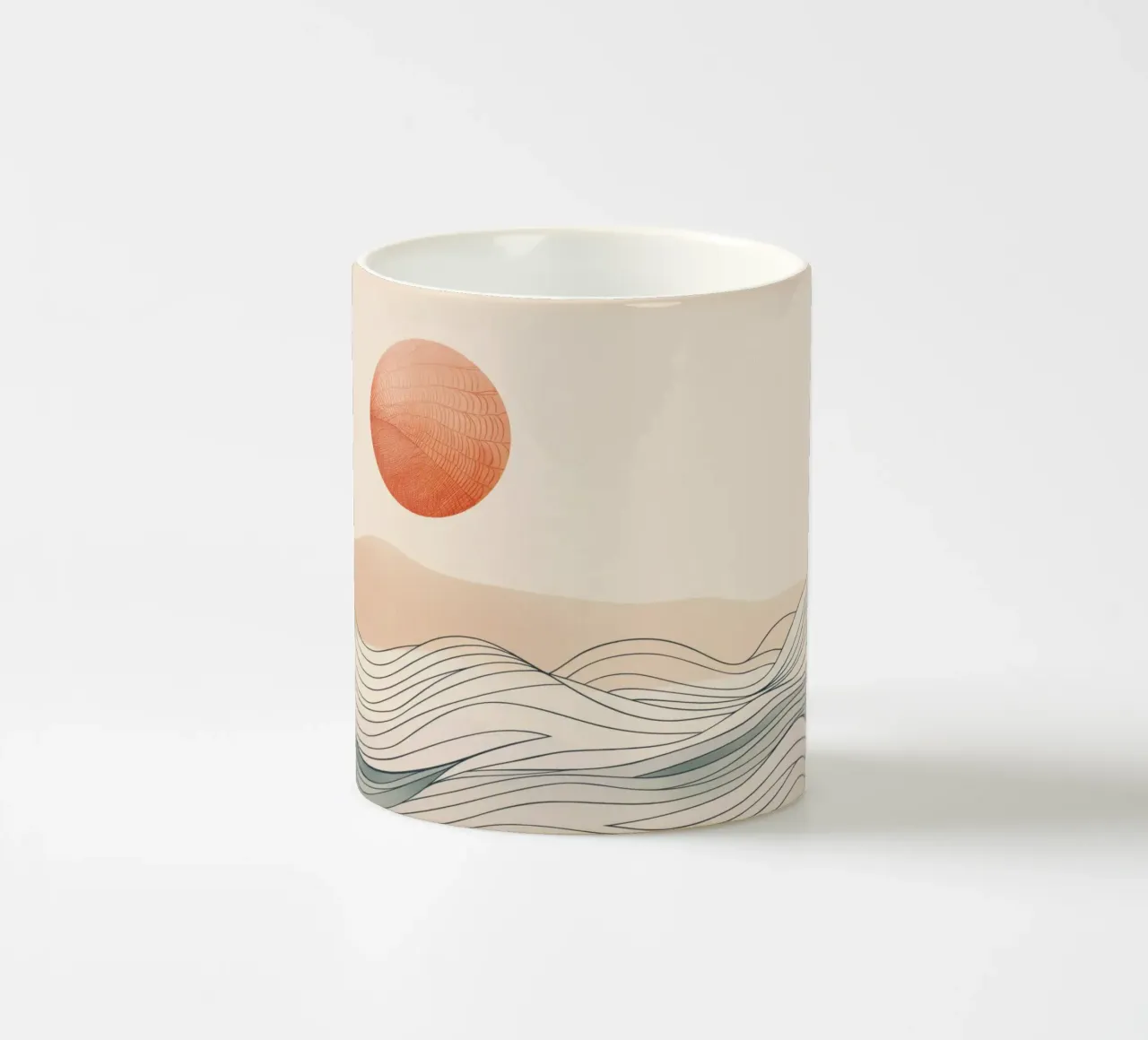 Zonsondergang, abstract ceramic mug by Imagine
