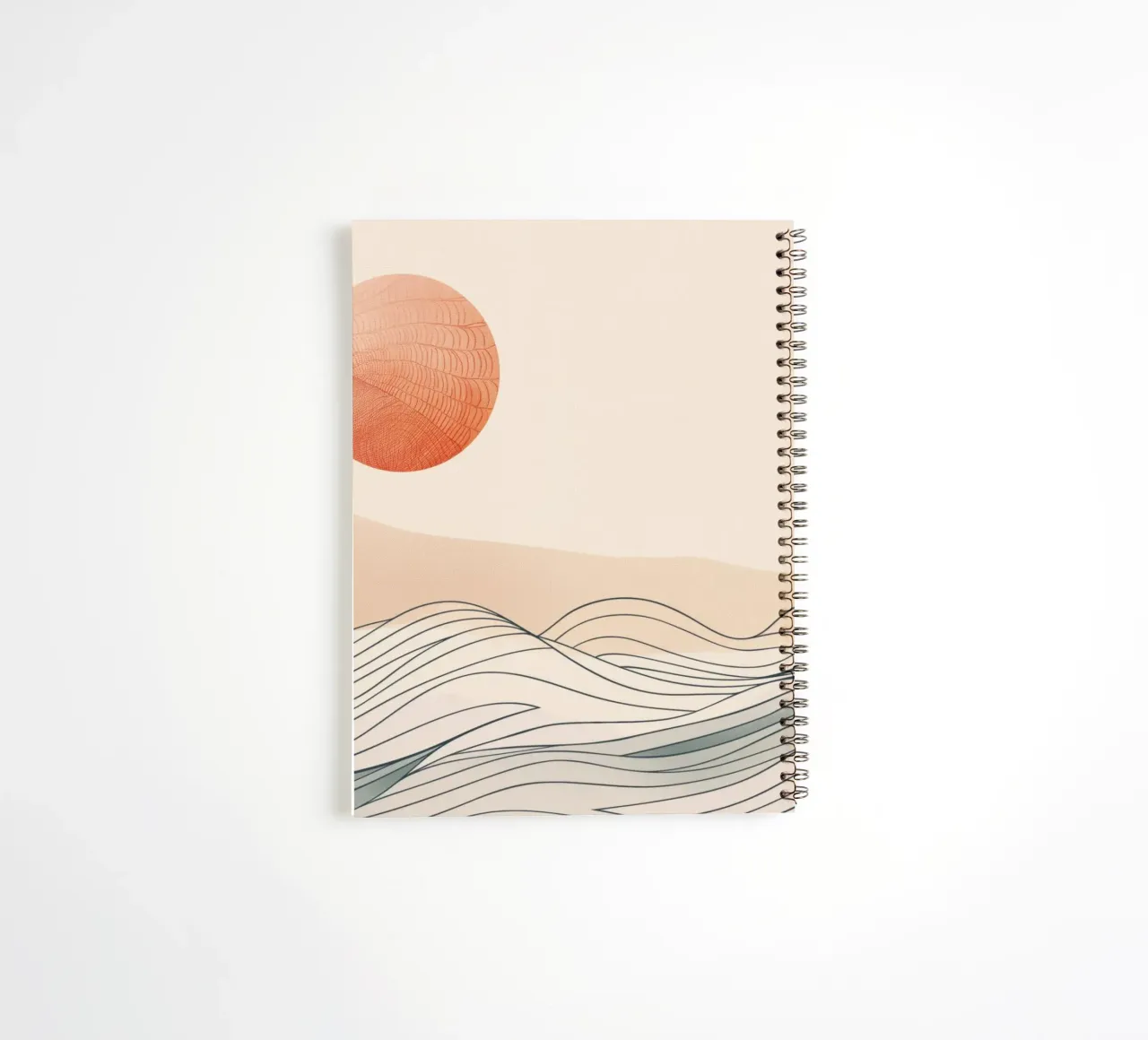 Zonsondergang, abstract spiral notebook by Imagine