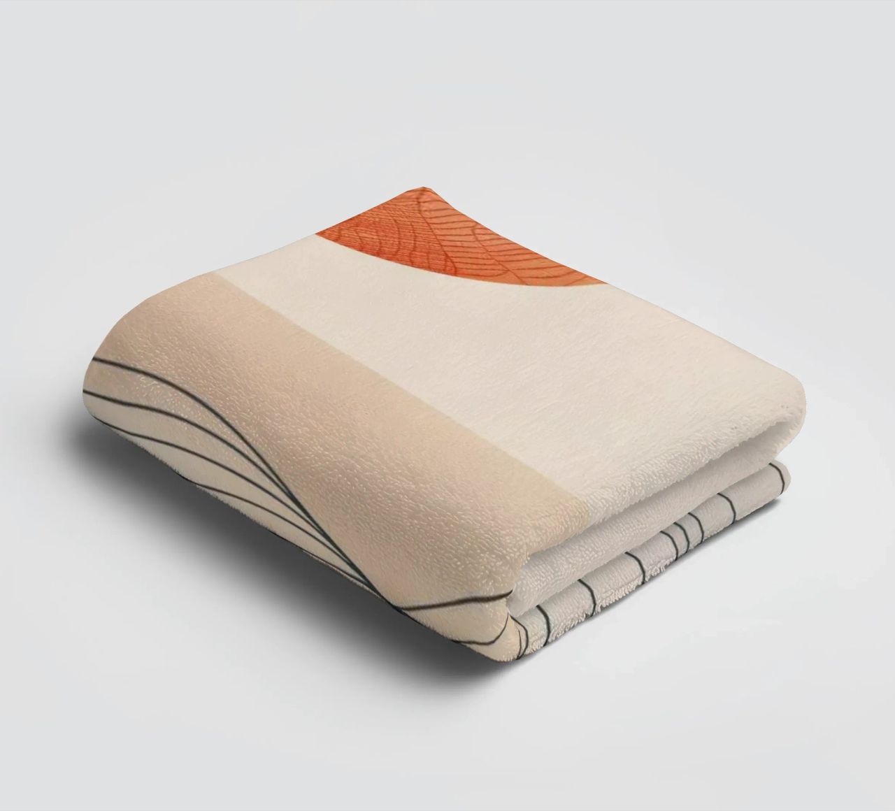 Zonsondergang, abstract serviette de bain de Imagine