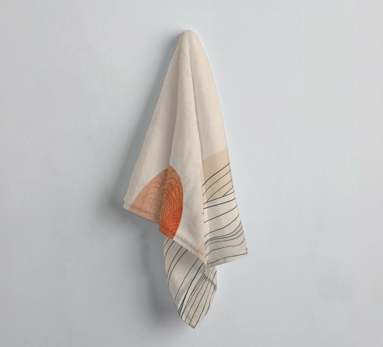 Zonsondergang, abstract serviette de bain de Imagine