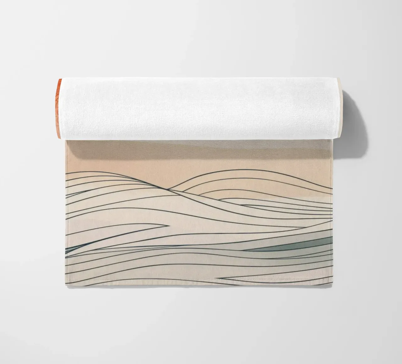 Zonsondergang, abstract beach towel by Imagine
