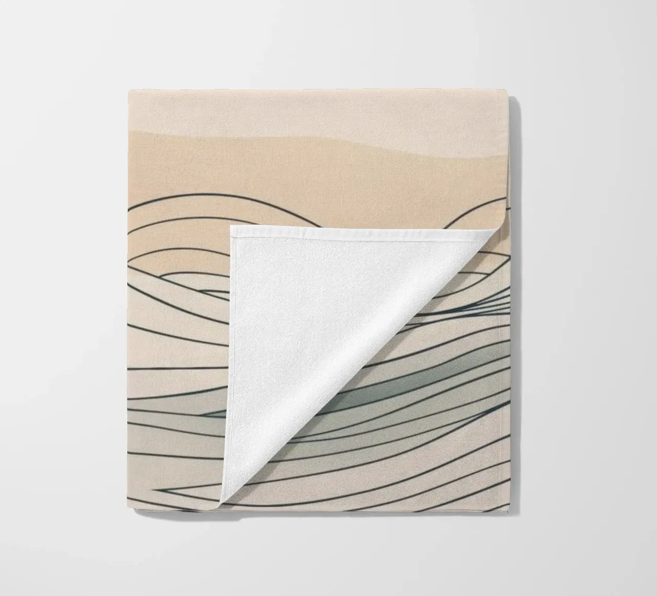 Zonsondergang, abstract beach towel by Imagine