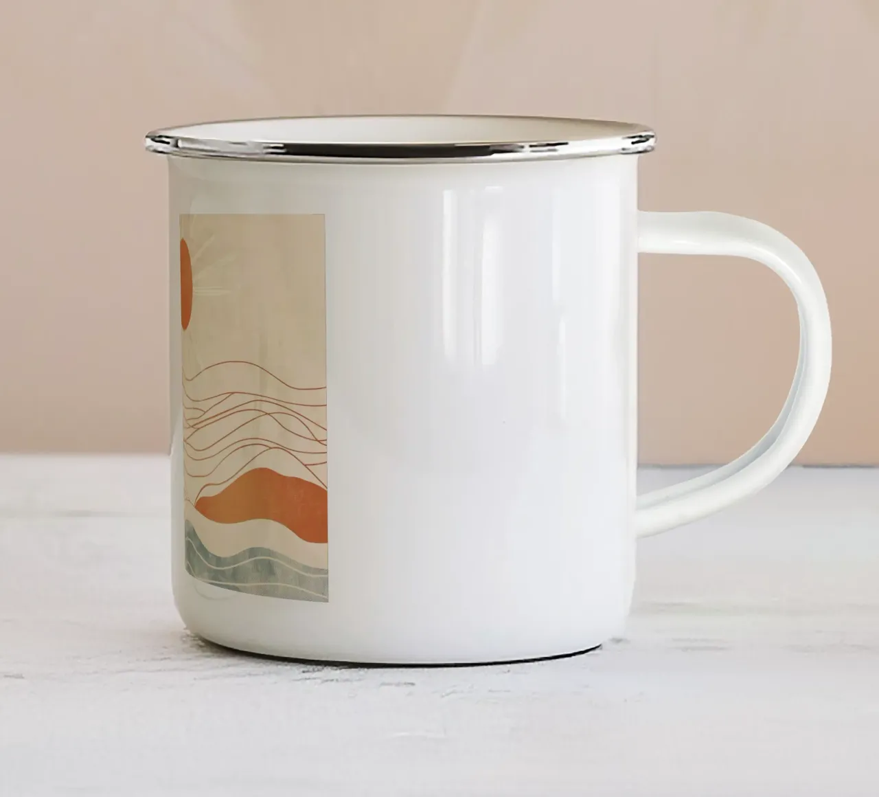 Arte da parete di Imagine tazza in smalto da Imagine