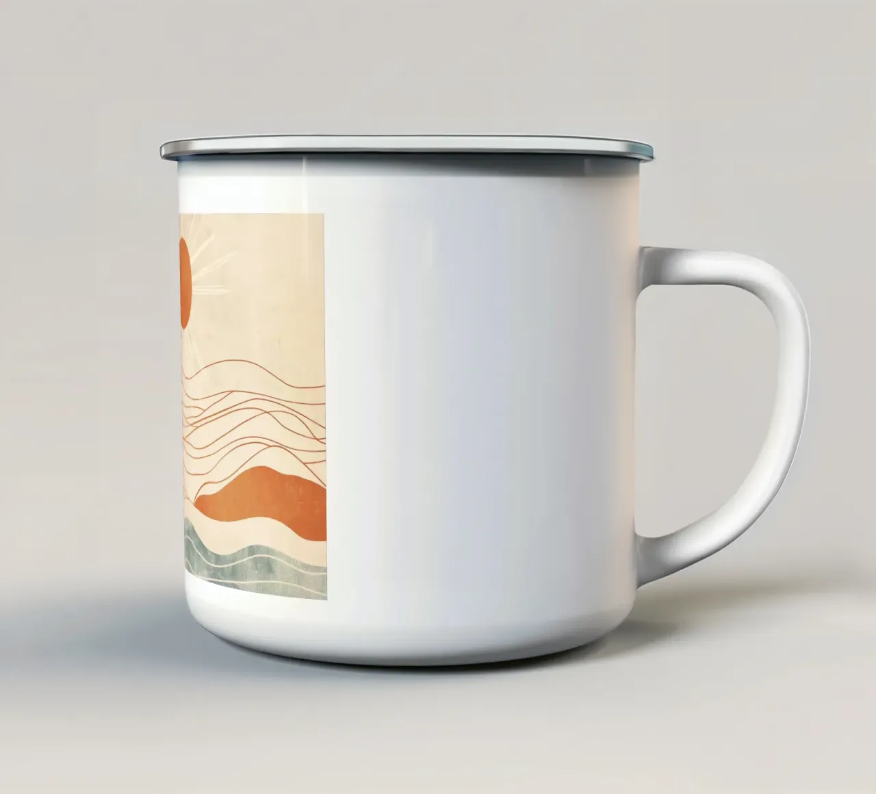 Arte da parete di Imagine tazza in smalto da Imagine