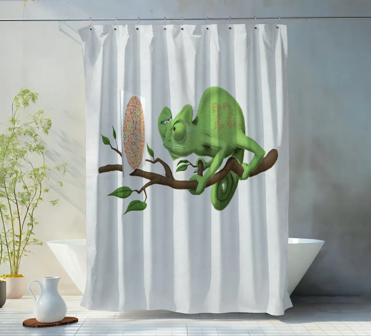 Can´t see it myself (Wordless) tenda da doccia da Rob Art | Illustration