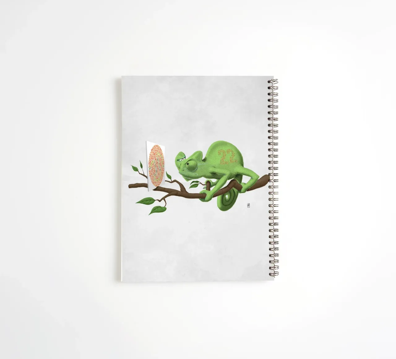 Can´t see it myself (Wordless) spiral notebook by Rob Art | Illustration