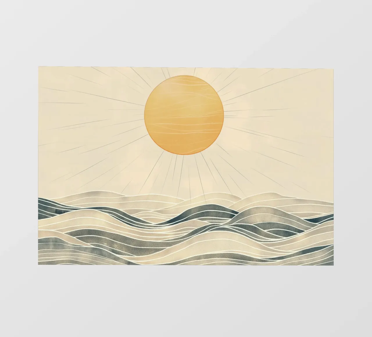 Il sole sul mare pellicola backlit da Imagine