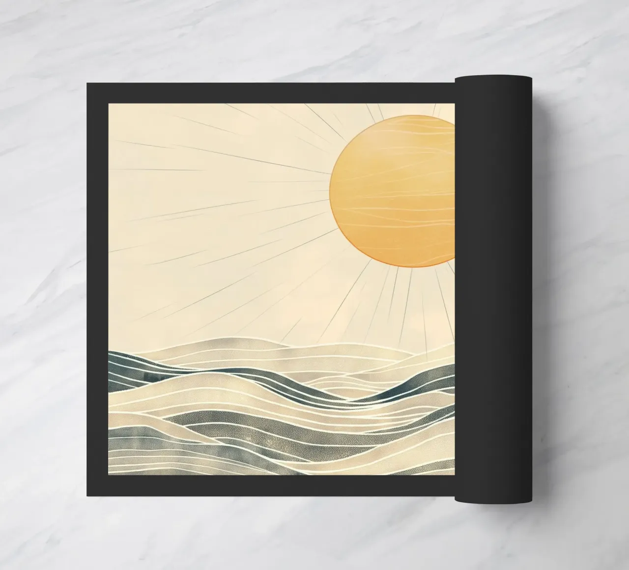 Il sole sul mare zerbino da Imagine