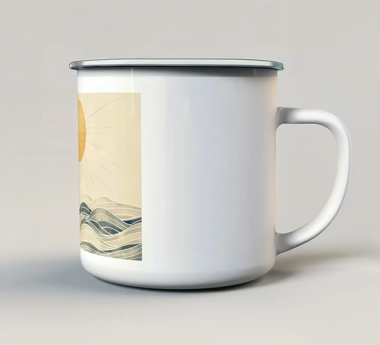 Il sole sul mare tazza in smalto da Imagine