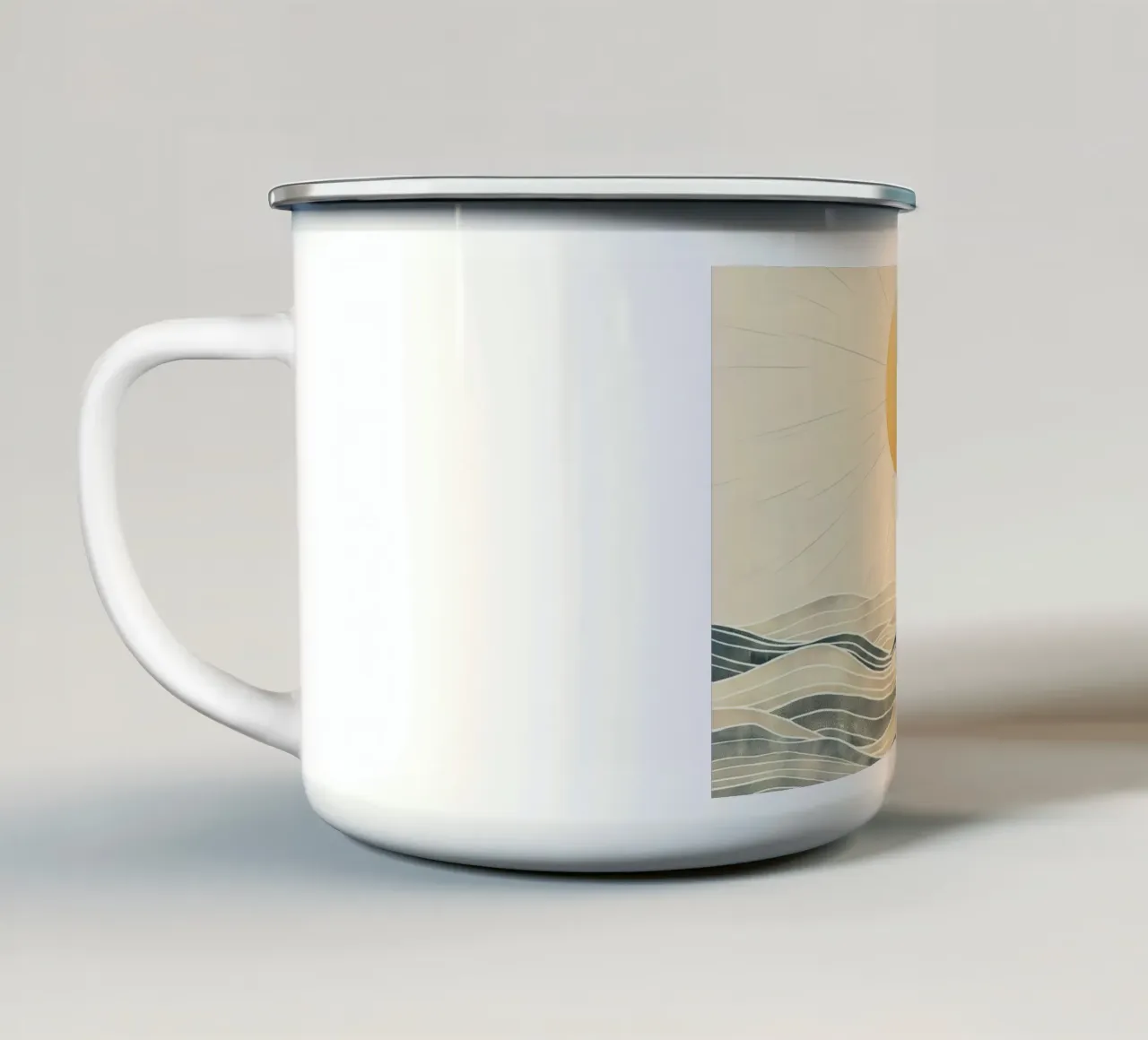 Il sole sul mare tazza in smalto da Imagine