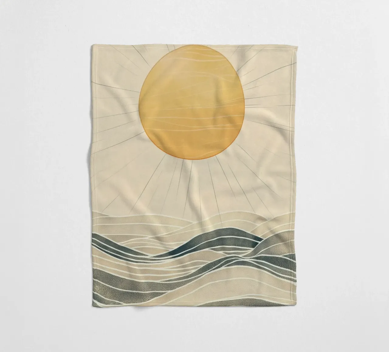 Il sole sul mare coperta in pile da Imagine