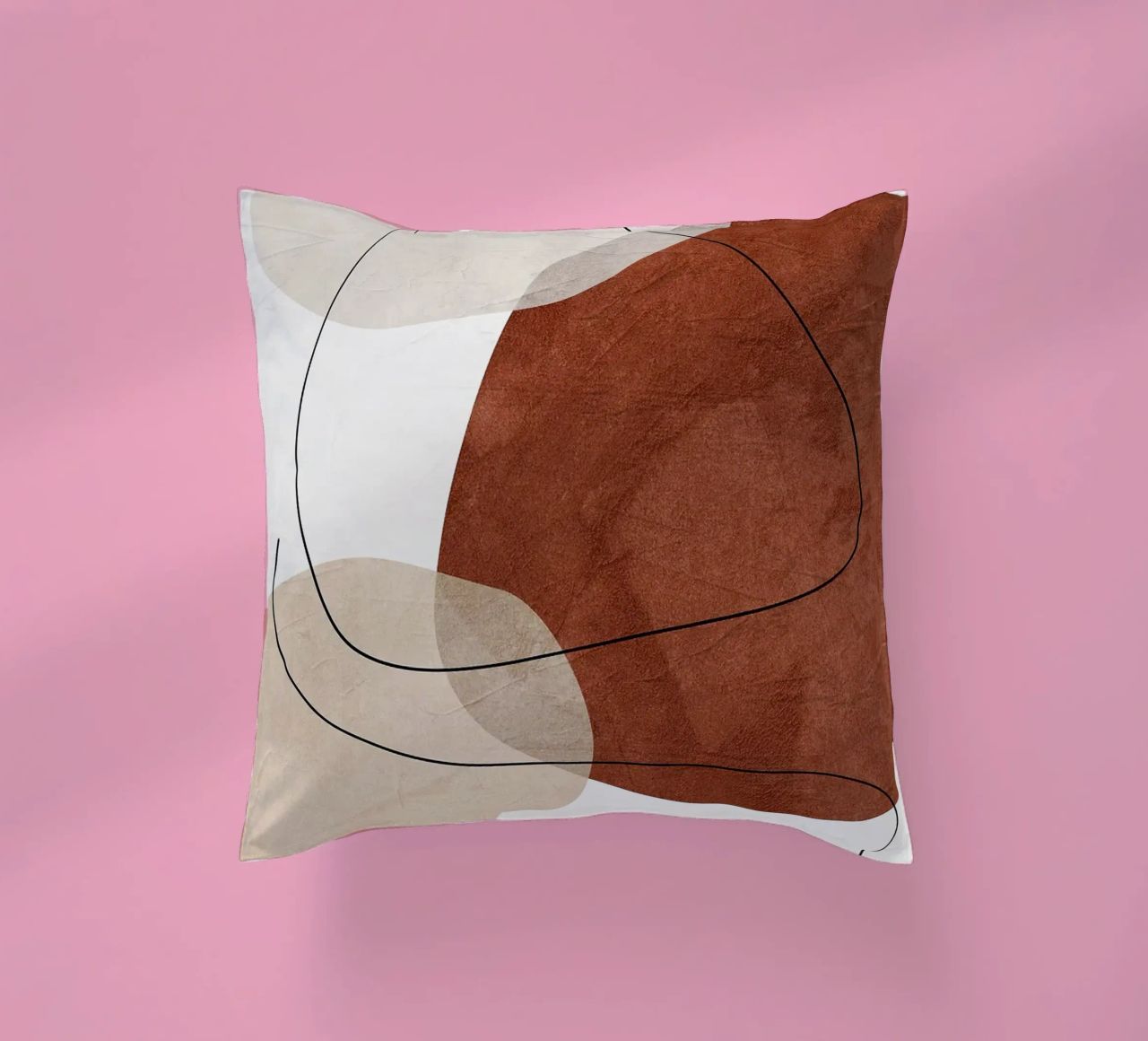forme astratte linea forme organiche forme geometriche curve cuscino da Gloria A Kifyuk