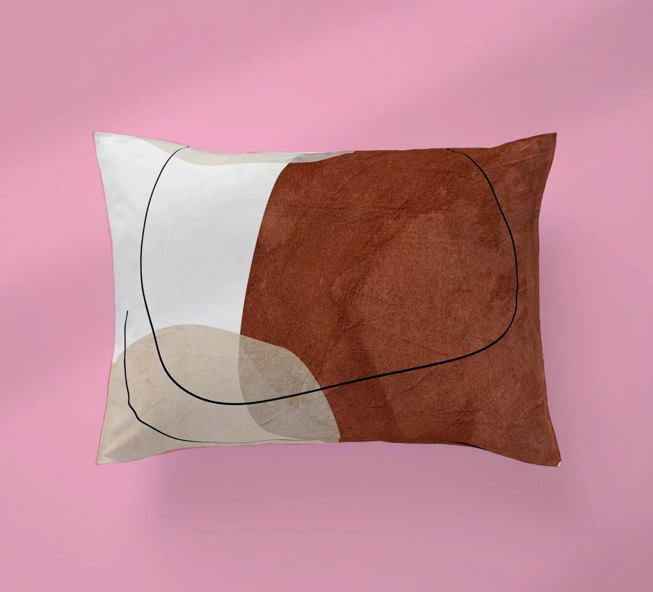 forme astratte linea forme organiche forme geometriche curve cuscino da Gloria A Kifyuk
