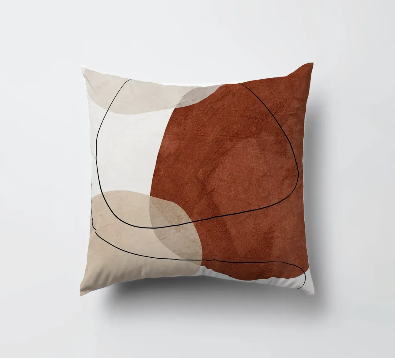 formes abstraites lignes formes organiques formes géométriques courbes coussin de Gloria A Kifyuk