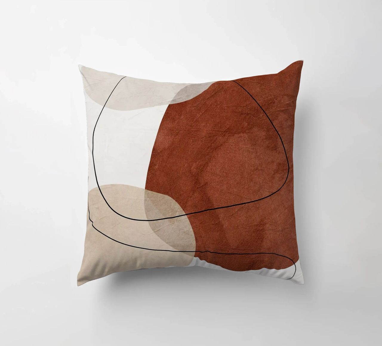forme astratte linea forme organiche forme geometriche curve cuscino da Gloria A Kifyuk