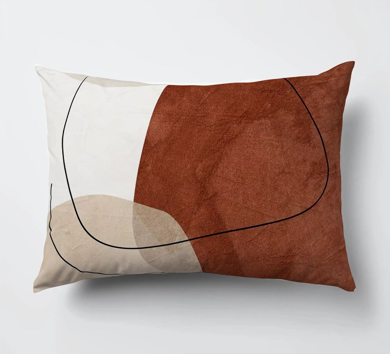 forme astratte linea forme organiche forme geometriche curve cuscino da Gloria A Kifyuk