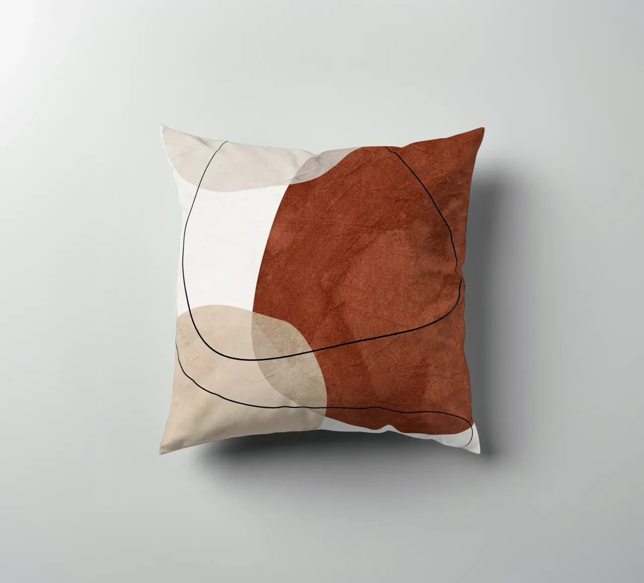 formes abstraites lignes formes organiques formes géométriques courbes coussin de Gloria A Kifyuk
