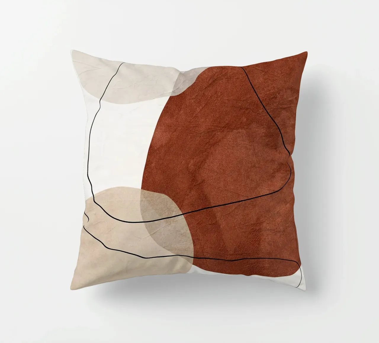 formes abstraites lignes formes organiques formes géométriques courbes coussin de Gloria A Kifyuk