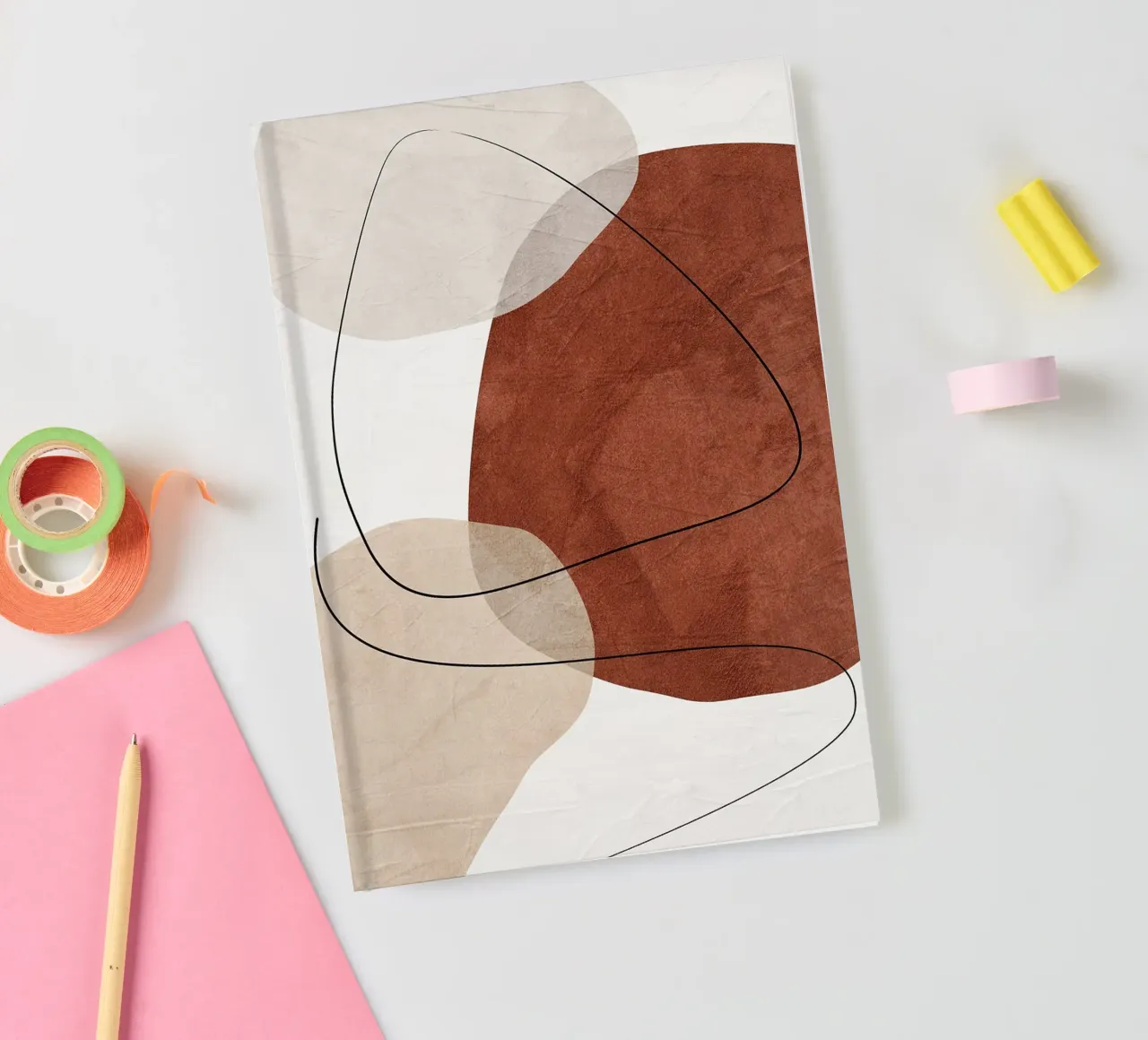 formas abstractas línea formas orgánicas formas geométricas curvas cuaderno de Gloria A Kifyuk