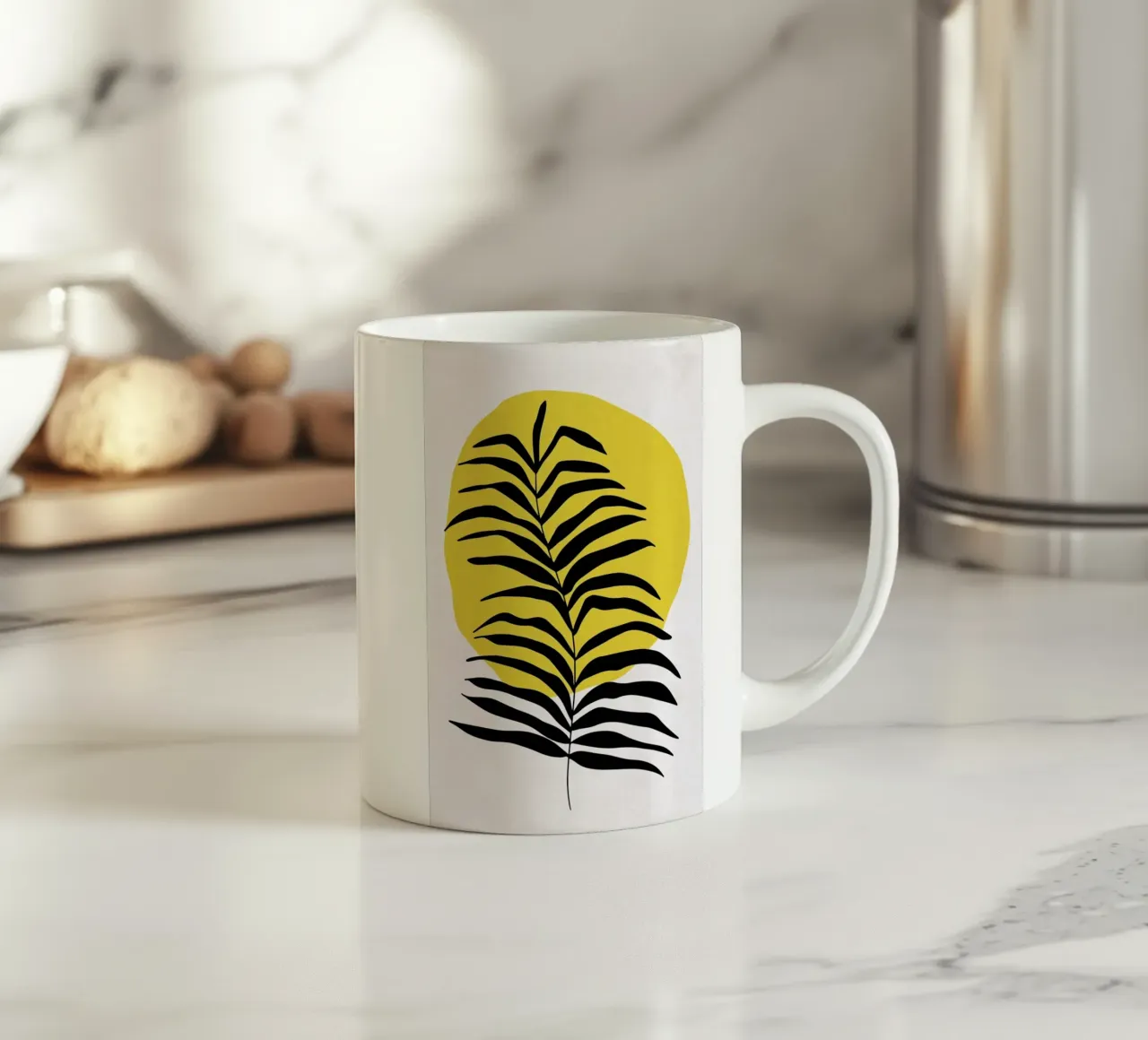Leaves in the Sun tazza in ceramica da Pure