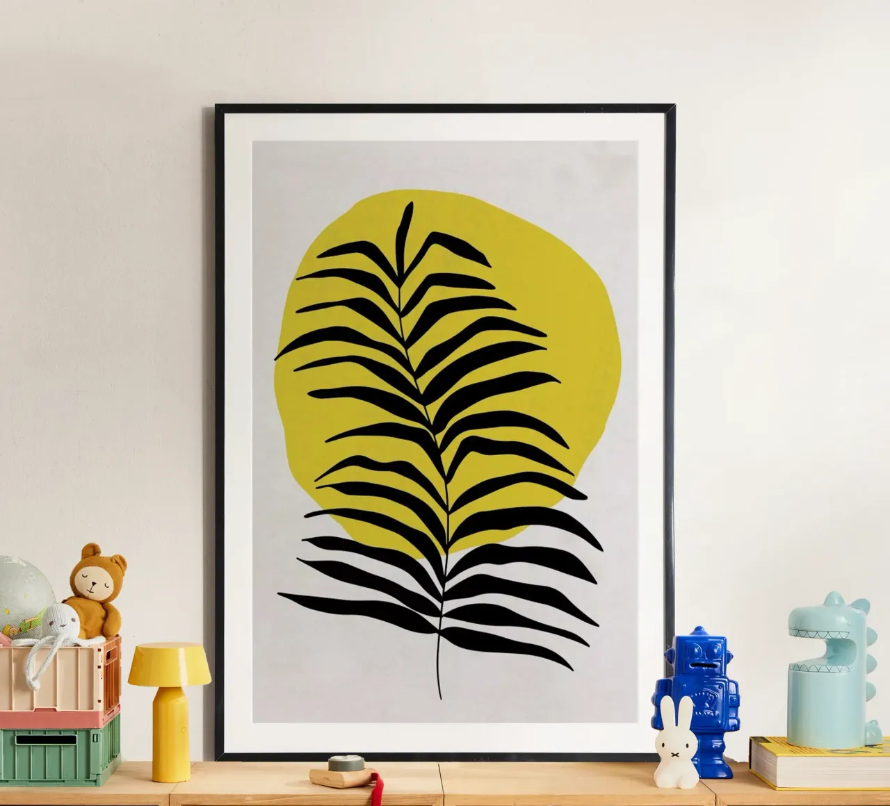 Leaves in the Sun poster con telaio in alluminio da Pure