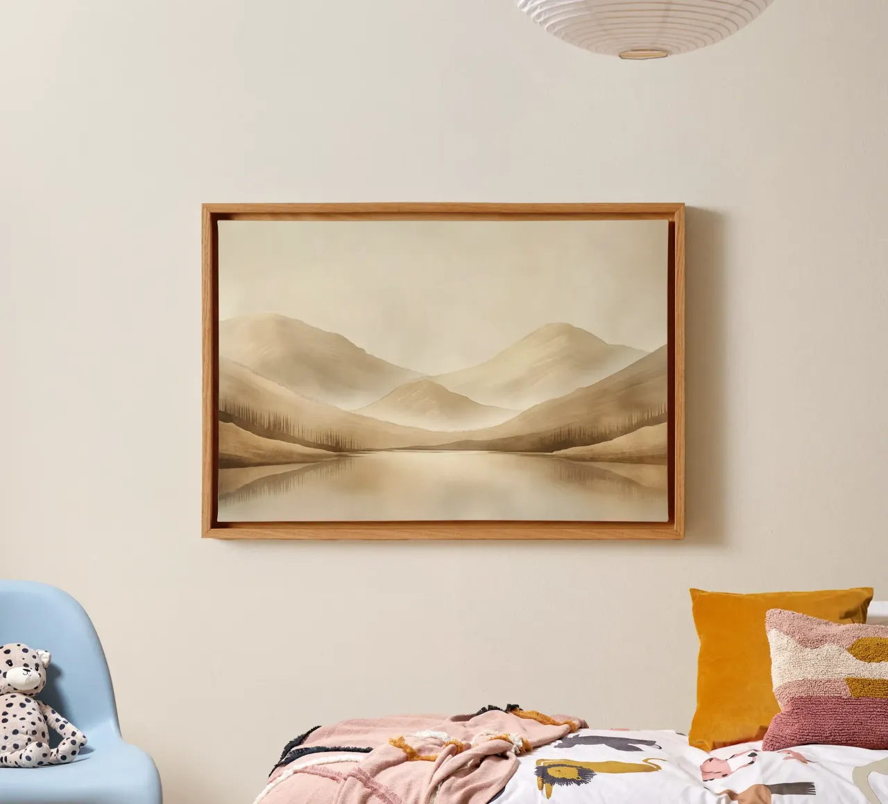 Muurkunst van Imagine canvas met Baklijst van Imagine