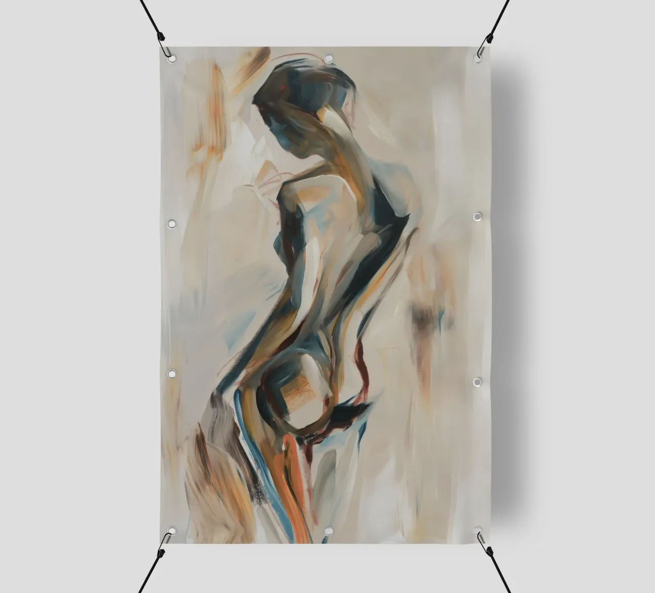 Donna nuda telo in pvc da Imagine