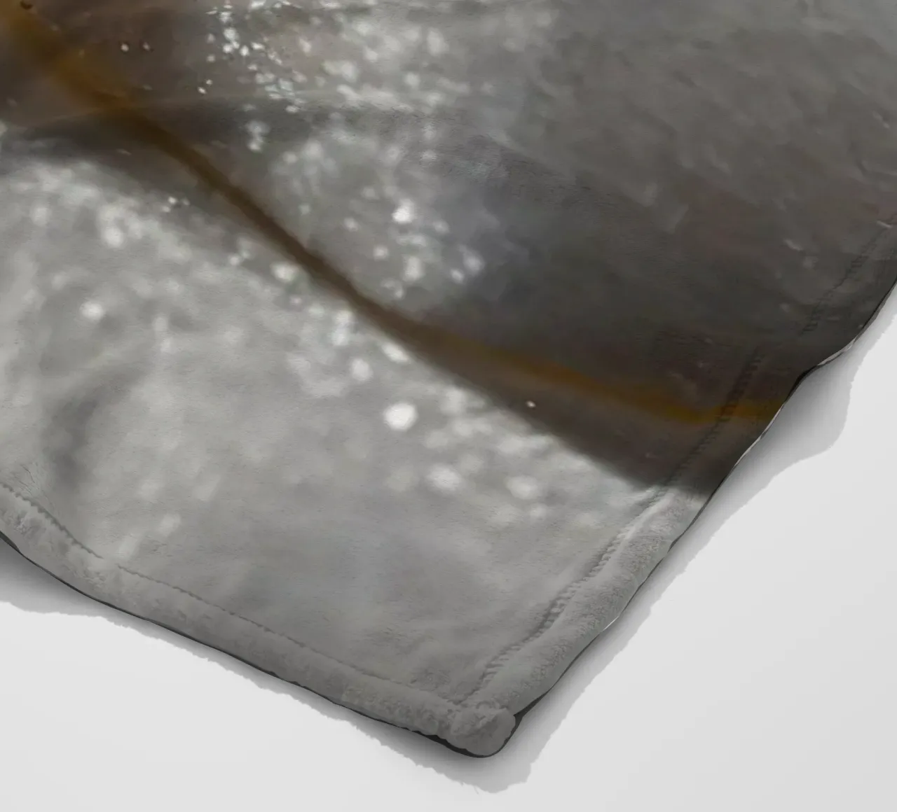 Two sugar cubes on a reflective surface with soft lighting fleece blanket by DesignDoodle