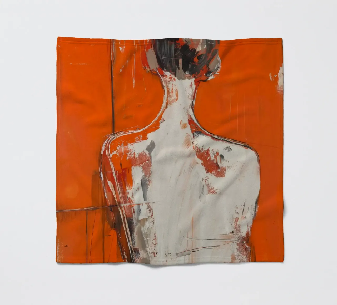 Donna nuda coperta in pile da Imagine