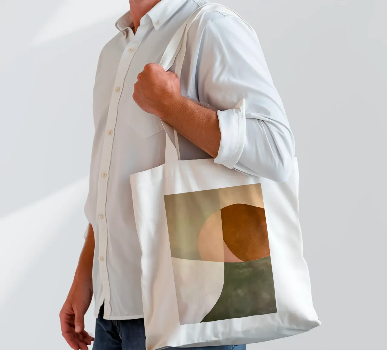 Superfici astratte borsa in juta da Imagine