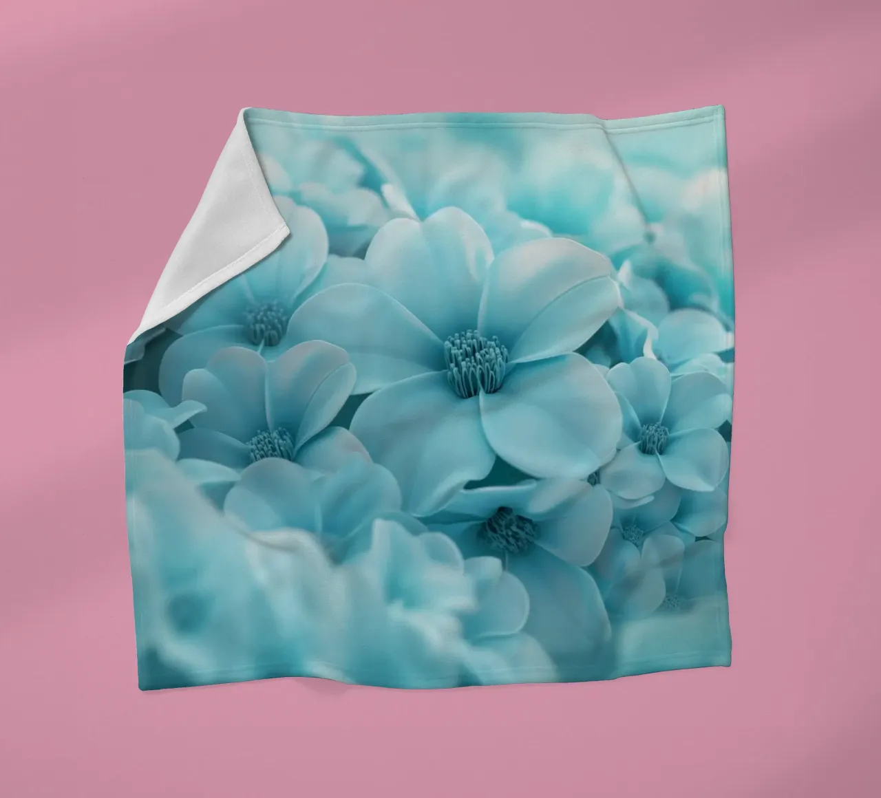 Fiori blu coperta in pile da Imagine